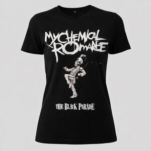 My Chemical Romance The Black Parade Band Tee Black White Unisex Small Emo